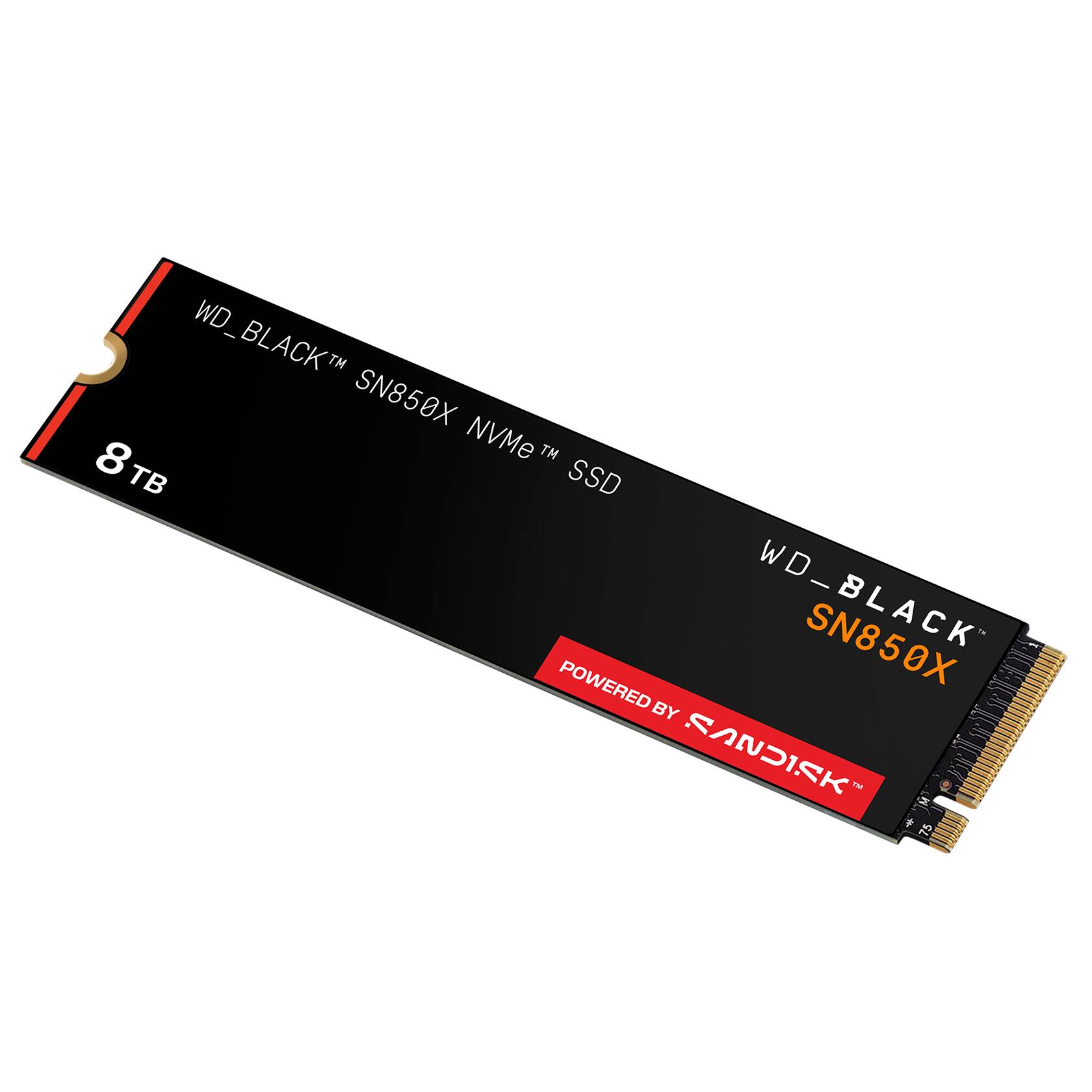 WD_BLACK SN850X 8TB NVMe SSD  
WD_BLACK SN850X POWERED BY SANDISK