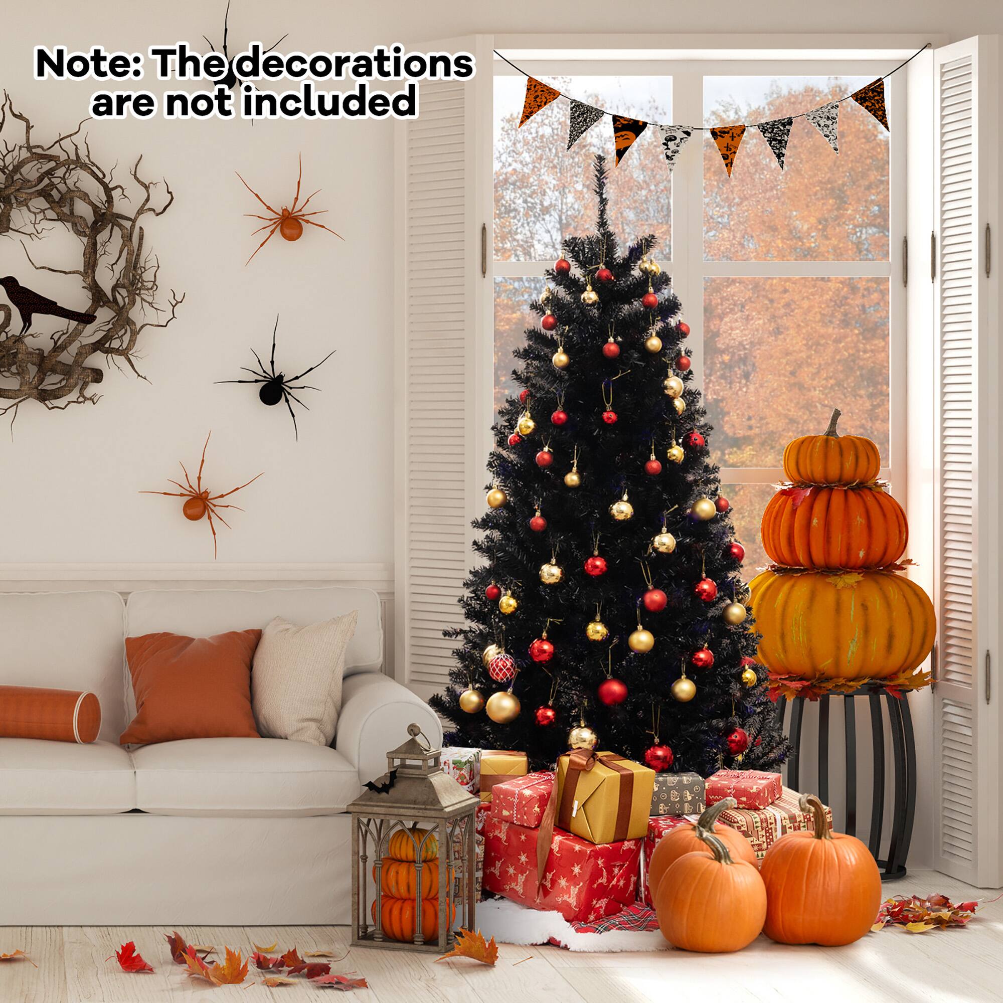 Note: The decorations are not included