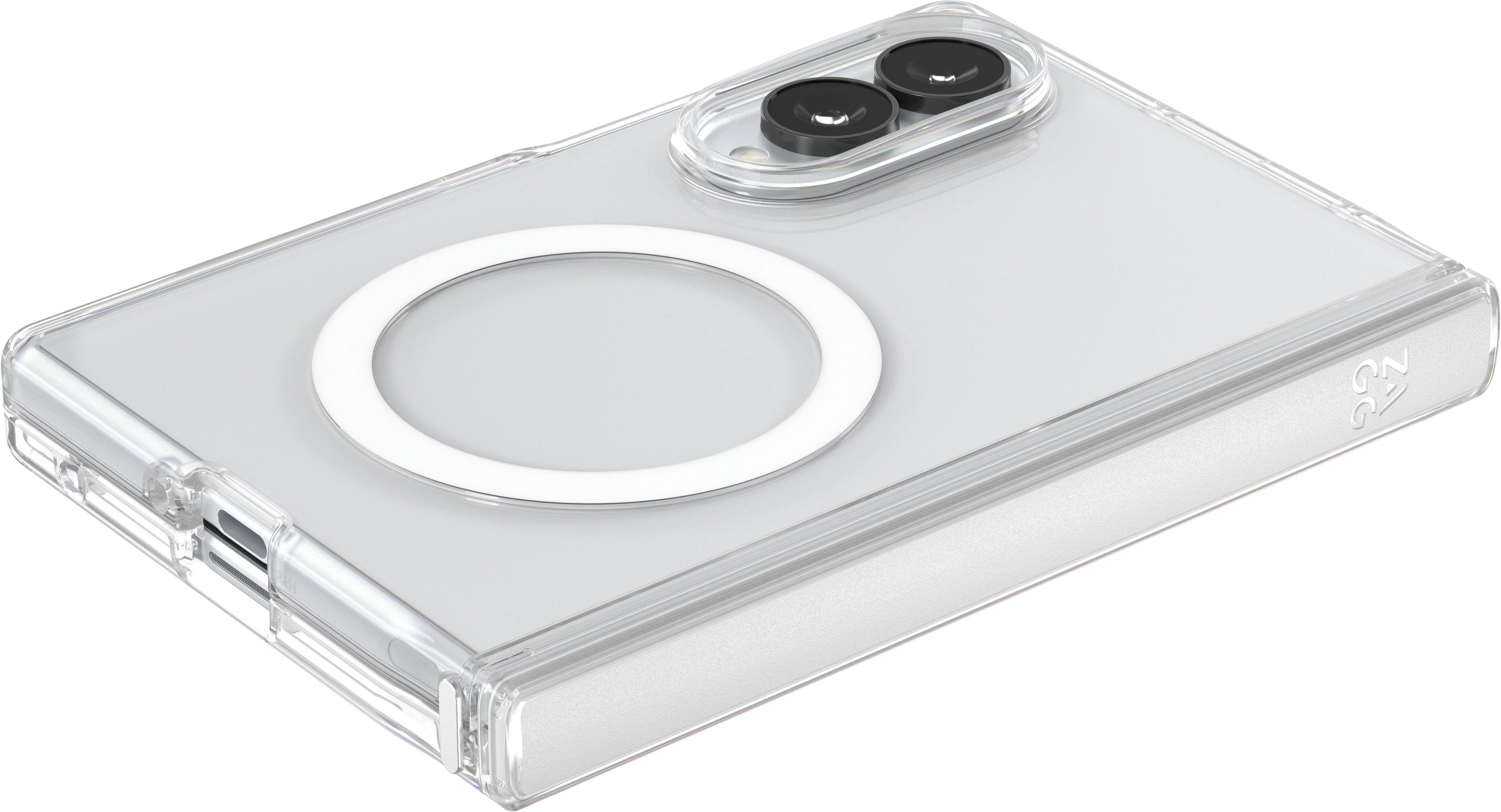 Back. ZAGG - Crystal Palace Snap Case for Samsung Galaxy Z Fold8 - Clear.