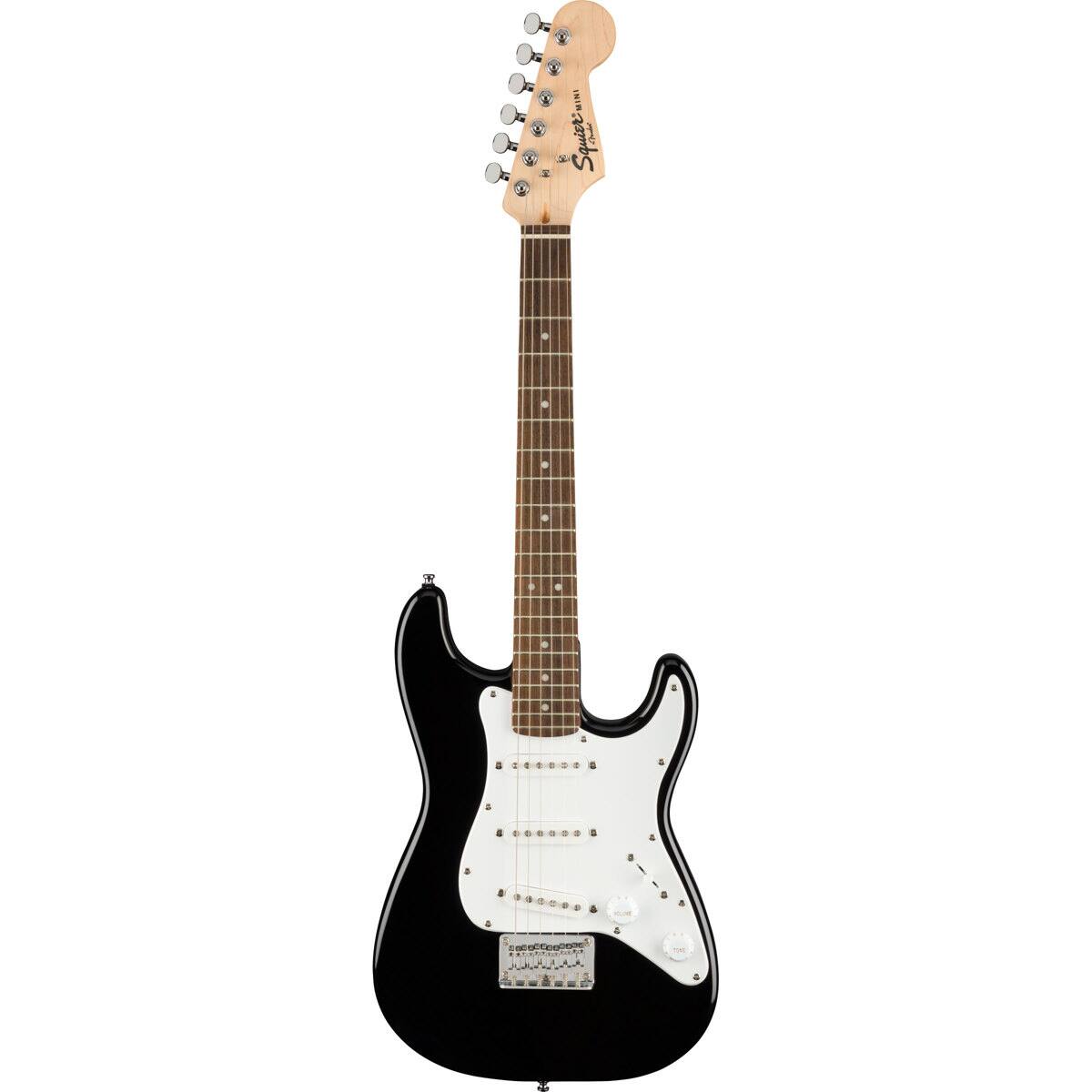 Squier - Bullet Mini Stratocaster V2 SSS Beginner Electric Guitar, Indian Laurel Fingerboard, Black