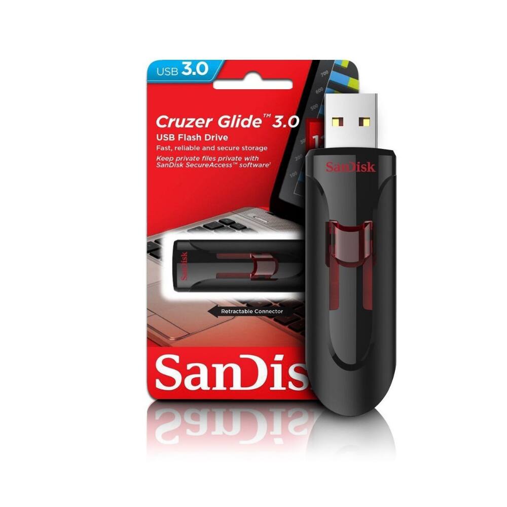 USB 3.0 700 600 500 TM Cruzer Glide 3.0 USB Flash Drive 3 1 Fast, reliable and secure storage Keep private files private with 200 SanDisk SecureAccess" software' SanDisk 100 Sanisk Retractable Connector SanDisk