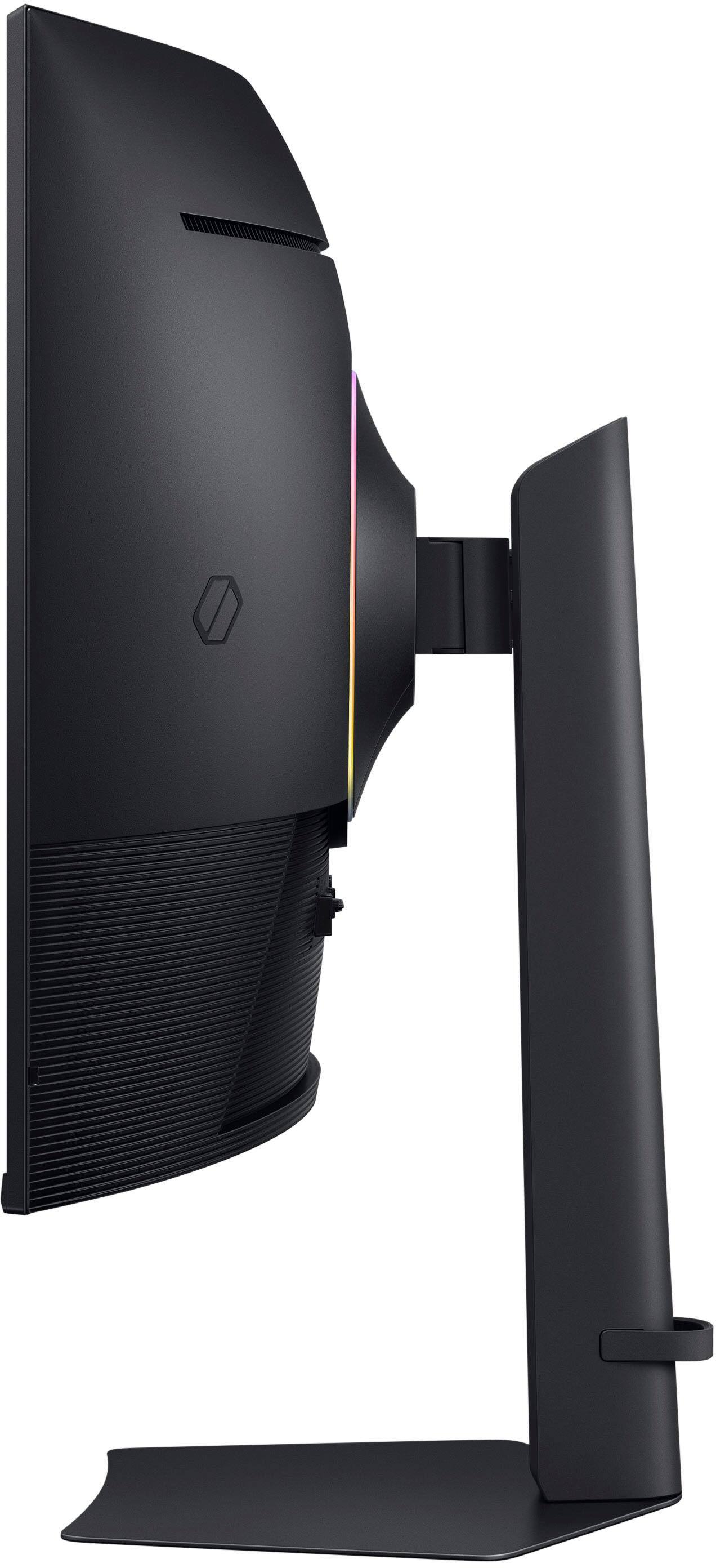 Alt View 22. Samsung - 37" Odyssey G75F 4K 165Hz 1ms AMD FreeSync Prem Pro Curved Gaming Monitor with HDR 600 (DisplayPort, HDMI) - Black.