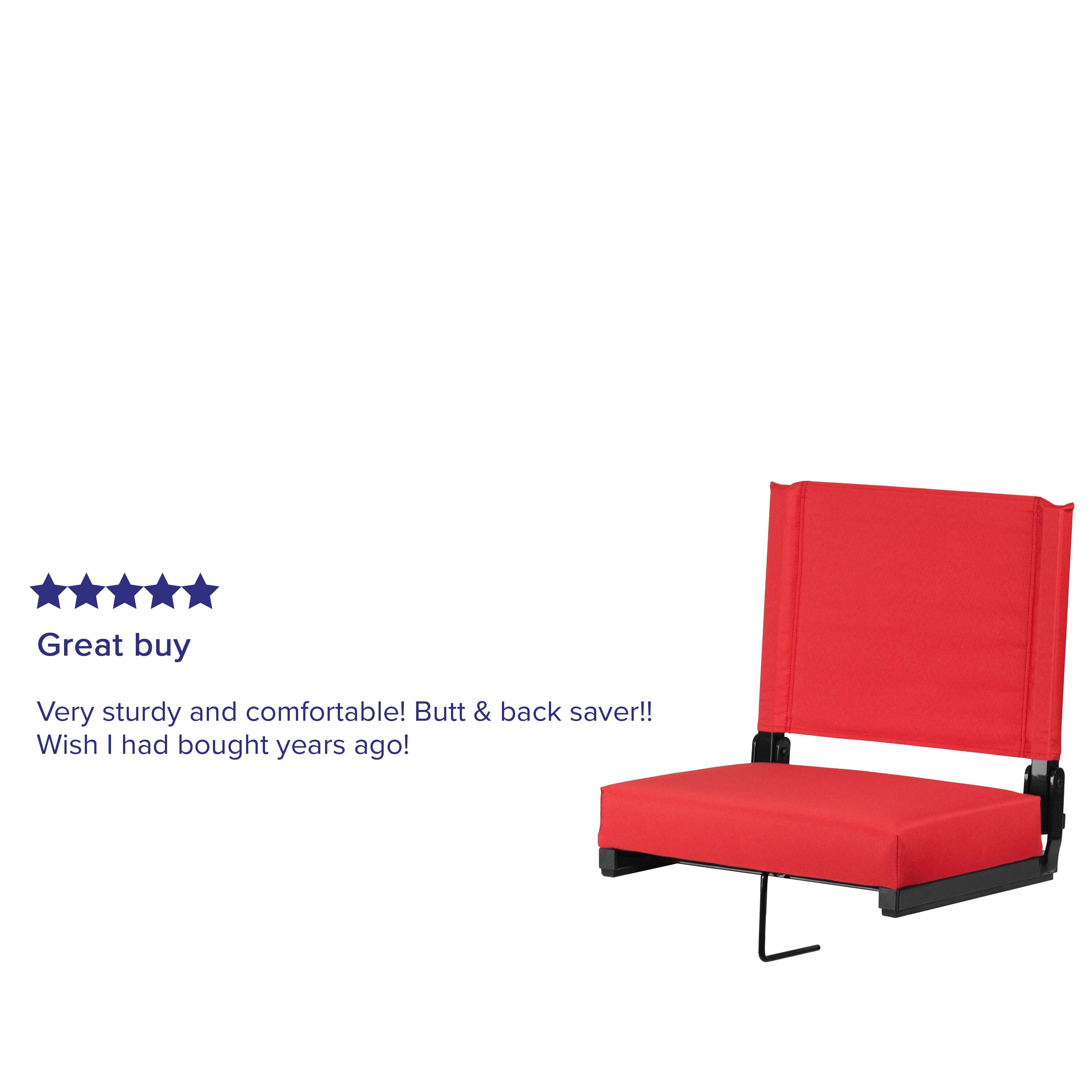 Great buy

Very sturdy and comfortable! Butt & back saver!! Wish I had bought years ago!