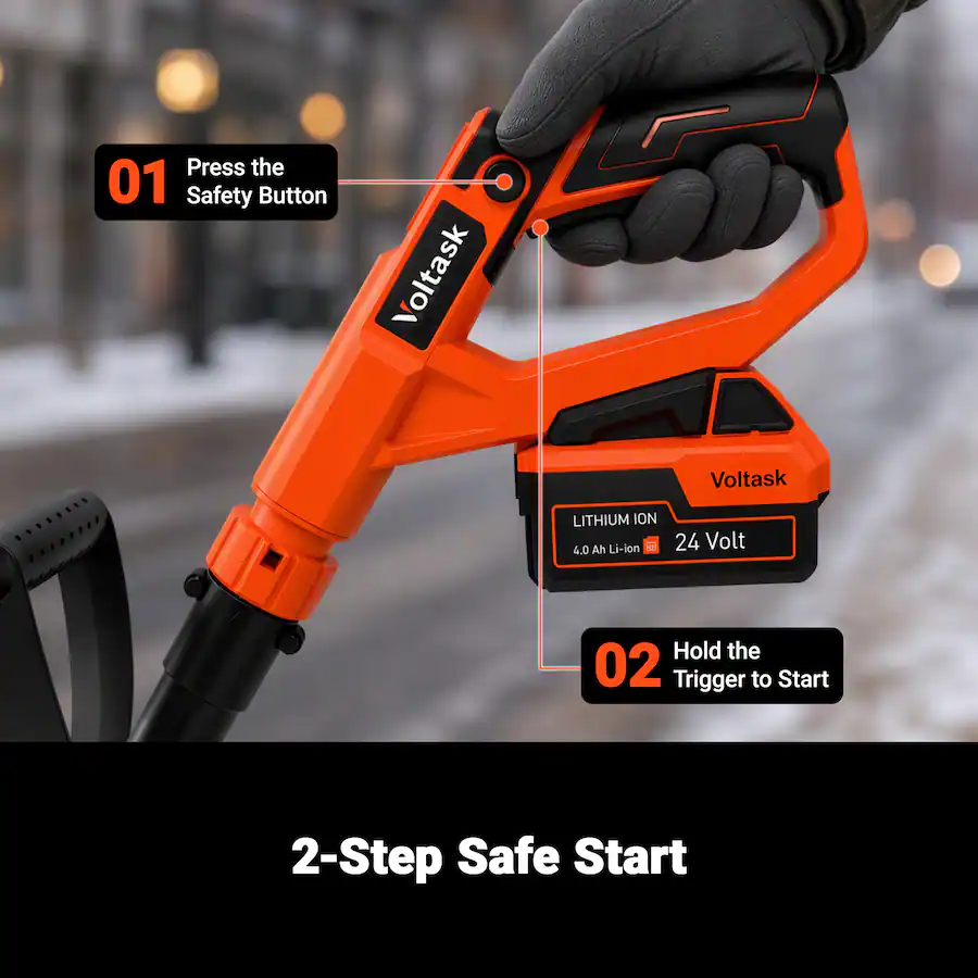 8in Scraper Voltask 24V Cordless Ice Removal Shovel, 8 Inch Dual Head Electric Ice ...