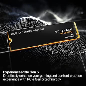SanDisk WD_BLACK 2TB SN8100 NVMe SSD PCIe 5.0x4, M.2 2280, 14,900 SanDisk WD_BLACK 2TB SN8100 NVMe SSD PCIe 5.0x4, M.2 2280, 14,900