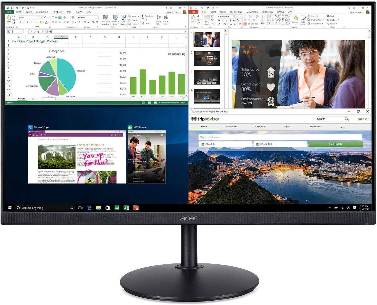 Acer - Refurbished Excellent - CB2 24" IPS Monitor 1920x1080 75Hz CB242YGbmiprx