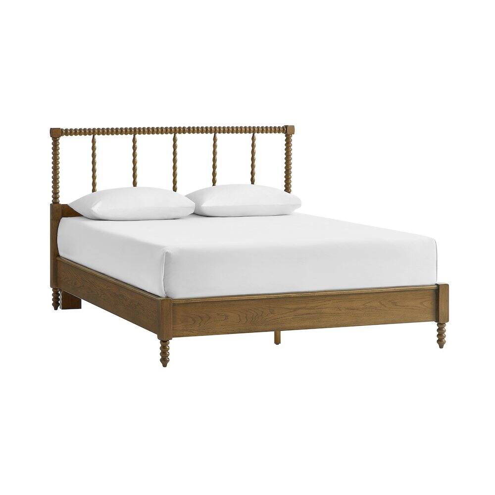 Alt View 2. Crosley Furniture - Lucille Queen Bed Brown - Headboard - Brown.
