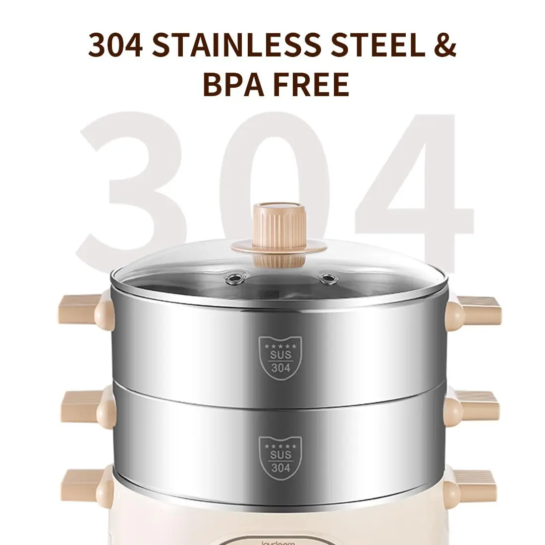 304 STAINLESS STEEL & BPA FREE  
SUS 304  
SUS 304