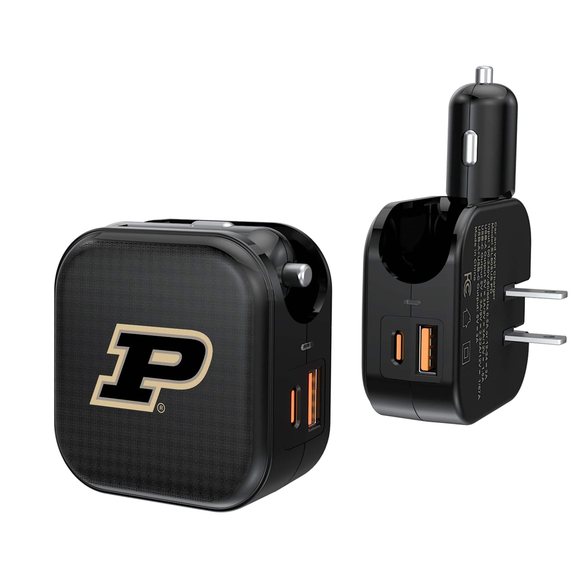 Keyscaper - Purdue Boilermakers 2-in-1 USB A/C Charger - Black price history on PriceWatchPro