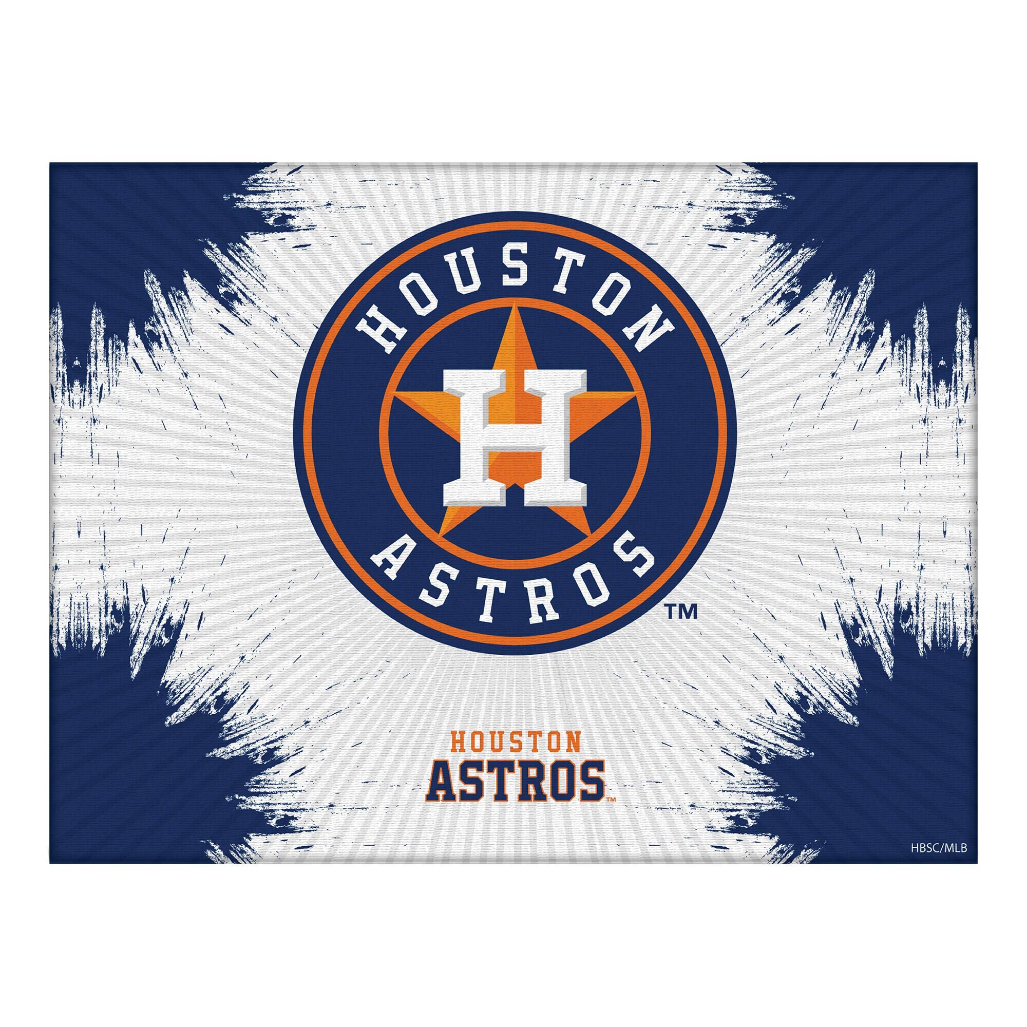Houston Astros 24" x 32" Splash Canvas Wall Art