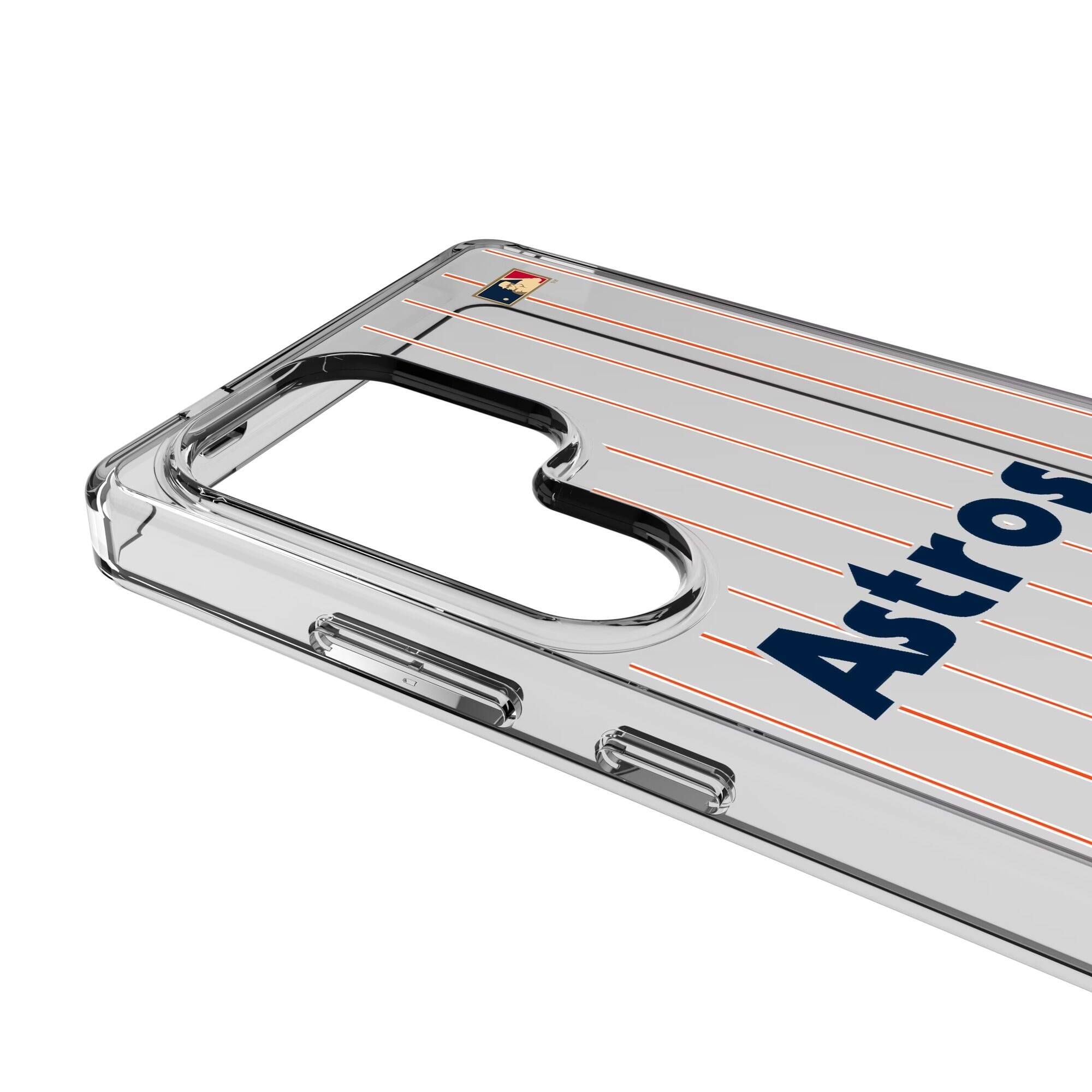 Alt View 2. Keyscaper - Houston Astros Cooperstown Galaxy Clear Case - S24 Ultra - Multicolor.