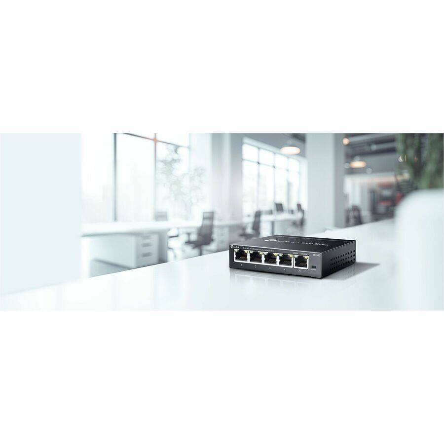 Alt View 5. TP-Link - Omada Omada 5-Port Gigabit Easy Managed Switch - 5 Ports - Manageable - Gigabit Ethernet - 10/100/1000Base-T - 2 Layer - Unknown.