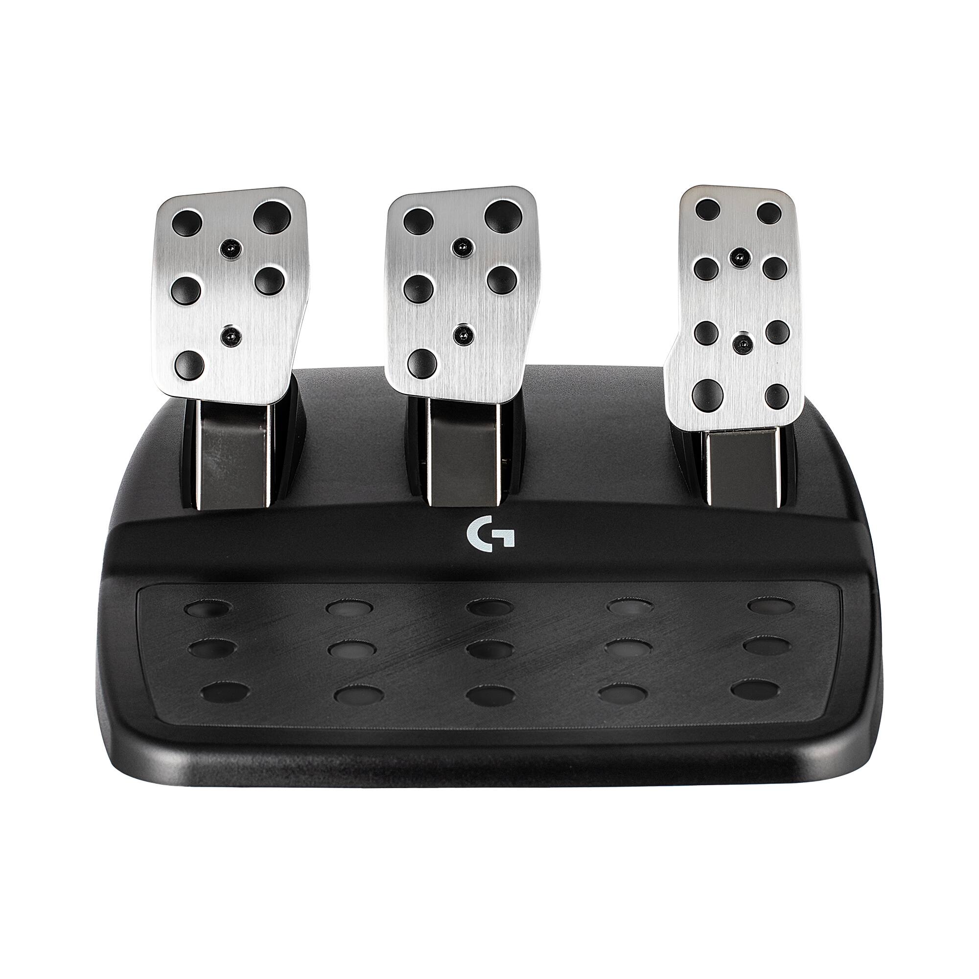 Alt View 6. Logitech - Logitech G923 Racing Wheel and Pedals Trueforce Sim Driving Wheel For PC, PS4, PS5 with Logitech Shifter - Black.