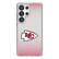 Front. Keyscaper - Kansas City Chiefs Linen Logo Galaxy Clear Case - S24 - Multicolor.
