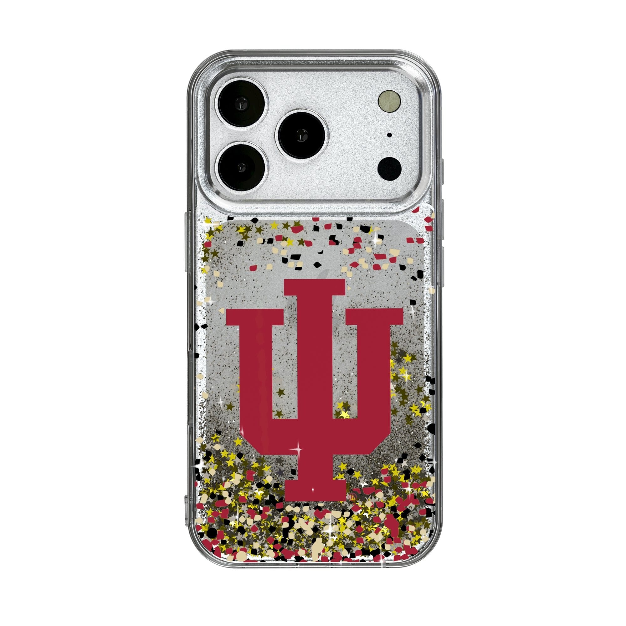 Keyscaper - NCAA - Indiana Hoosiers iPhone Glitter Confetti Design Case - 17 Pro - Multicolor price history on PriceWatchPro