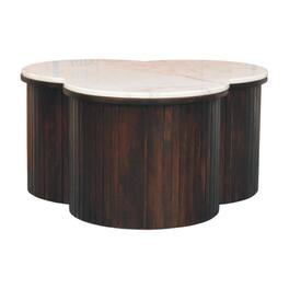 Artisan Furniture - Solid Wood Verona Marble Coffee Table - Brown