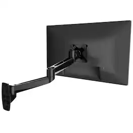 Mount-It! - CLiX Series Multi-Jointed Monitor Wall Mount for 13"-34" Screens, Swivel & Tilt - Black