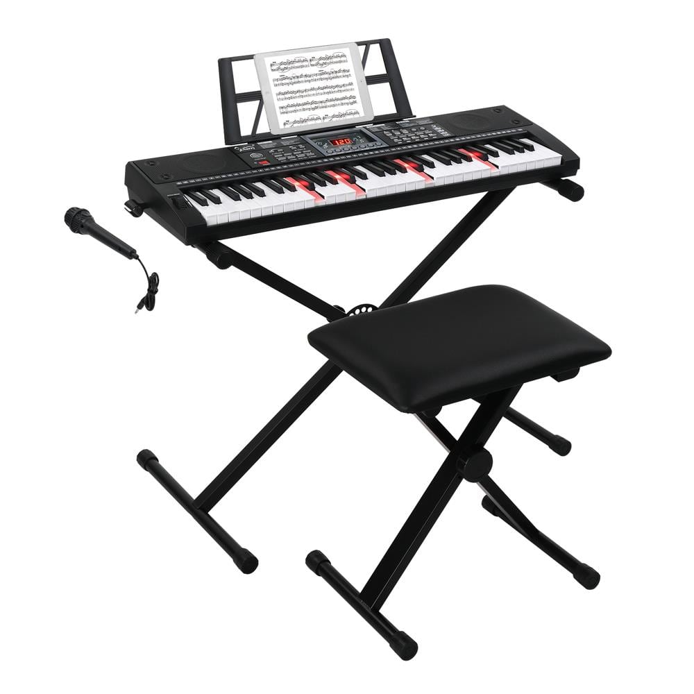 Winado - Glarry 61 Keys Full Size Electric Keyboard Piano Set for Beginners Kids price history on PriceWatchPro