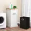 Alt View 13. Costway - Laundry Cabinet Freestanding Tilt Out Laundry Hamper with Basket Drawer Organizer - White/Natural.