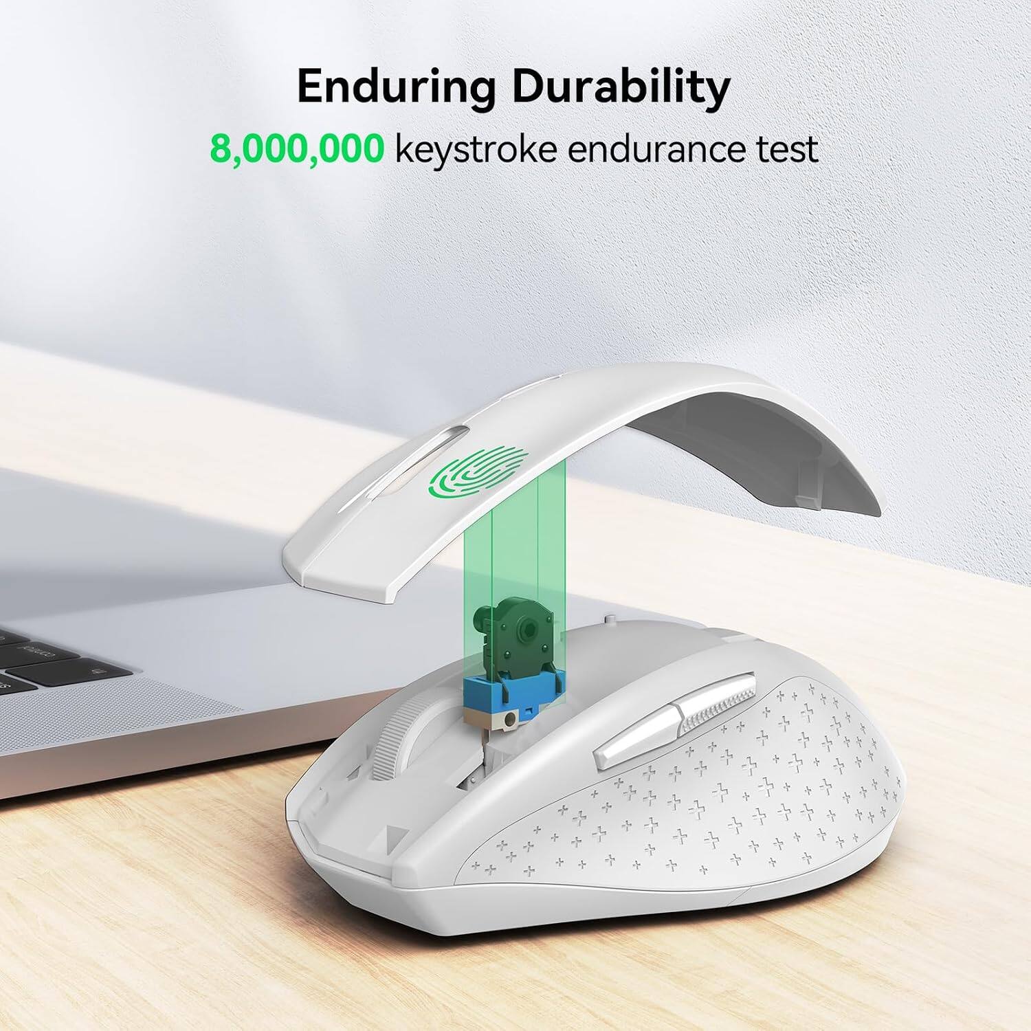 Enduring Durability  
8,000,000 keystroke endurance test