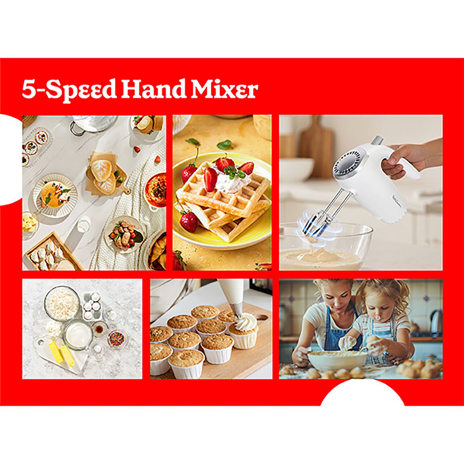 5-Speed Hand Mixer