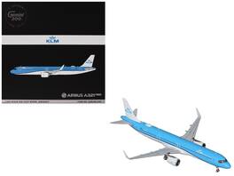 GeminiJets - Airbus A321neo Commercial Aircraft KLM Royal Dutch Airlines (PH-AXA) Gemini 200 Series 1/200 & Airplane - Blue and White