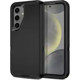 Entronix - Case for Galaxy S24 Plus - Triple-Layer Heavy Duty Protection - Black