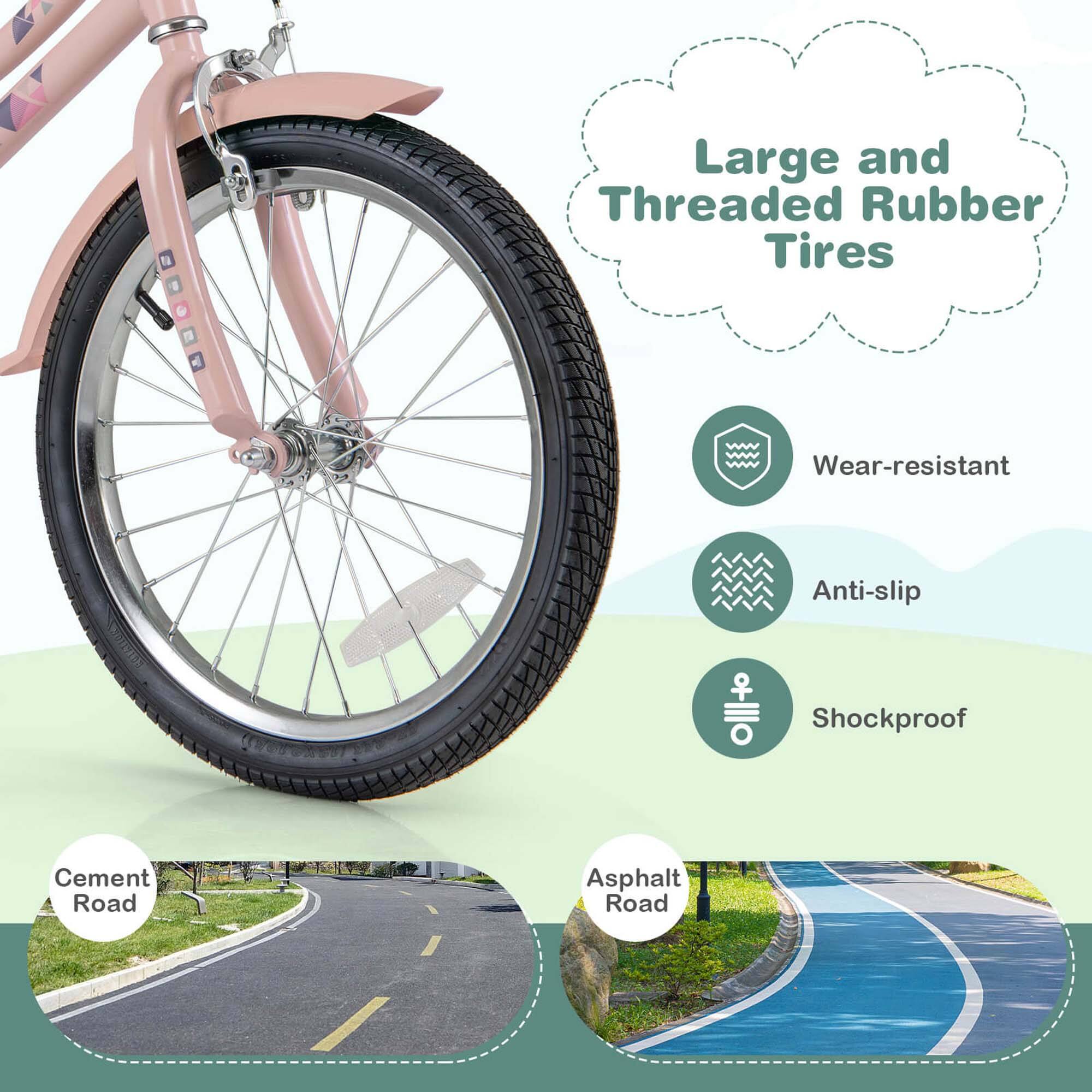 Large and Threaded Rubber Tires

- Wear-resistant
- Anti-slip
- Shockproof

Cement Road

Asphalt Road
