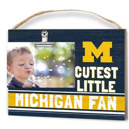 Jardine - Michigan Wolverines 8'' x 10'' Cutest Little Team Logo Clip Photo Frame - Navy