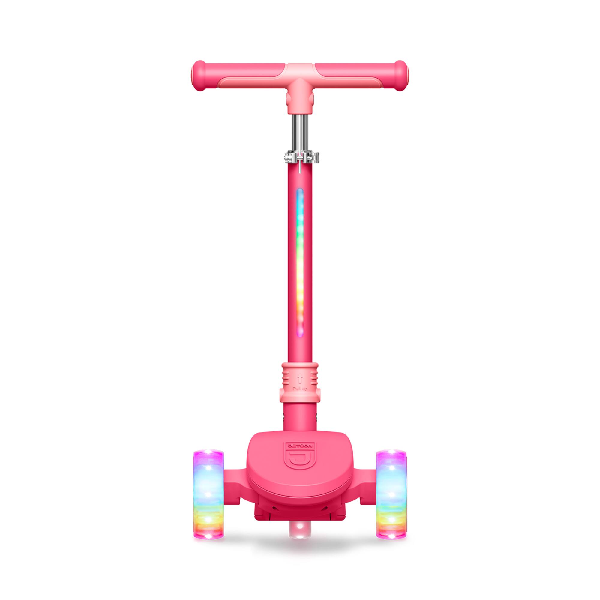 Alt View 5. Jetson - Jetson Bloom Kick Scooter with LED Lights & Height Adjustable Handlebar, Pink - Pink.