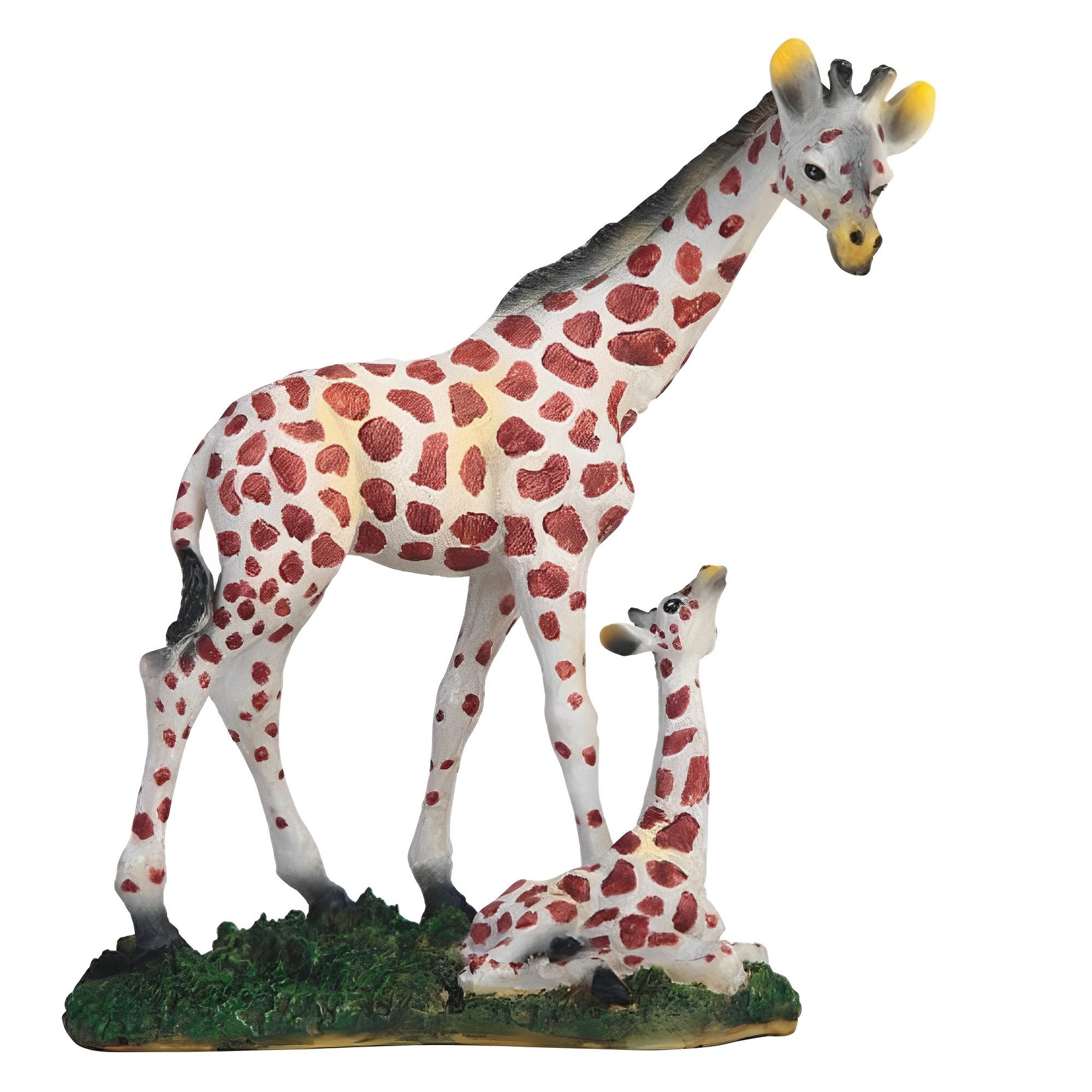 FC Design - 7"H Giraffe with Baby Figurine Statue Office Desk Tabletop Home Decor Gift - Multi-Color