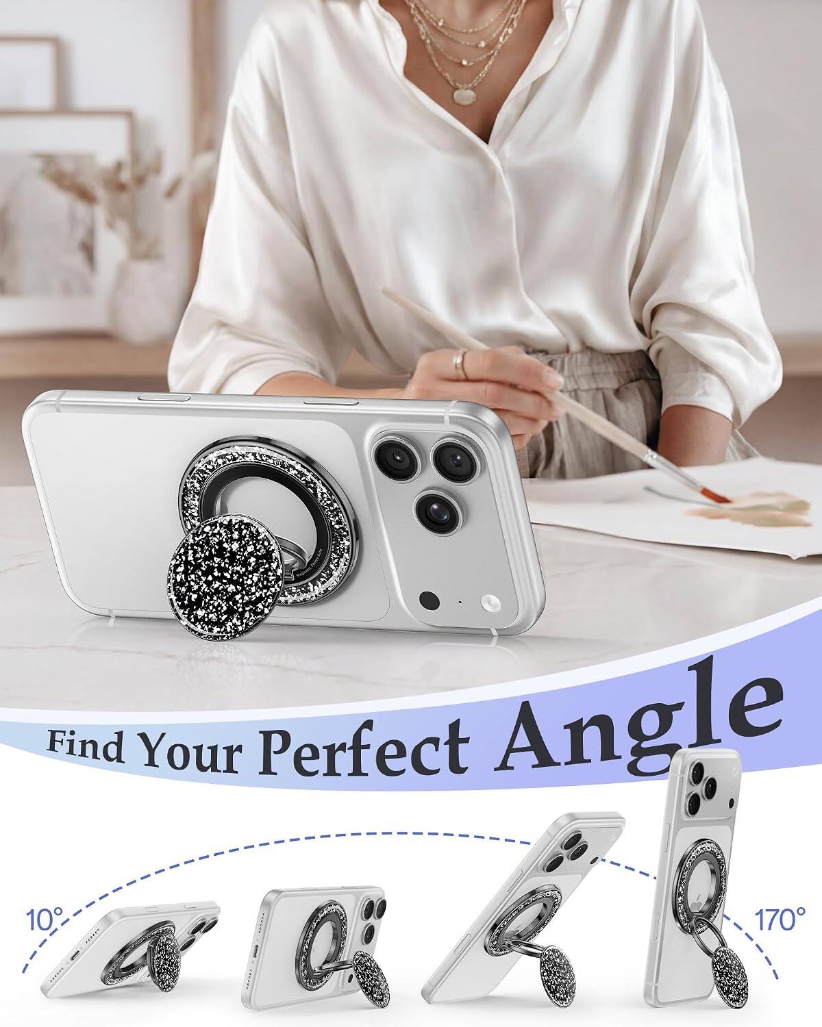 Find Your Perfect Angle  
10°  
170°