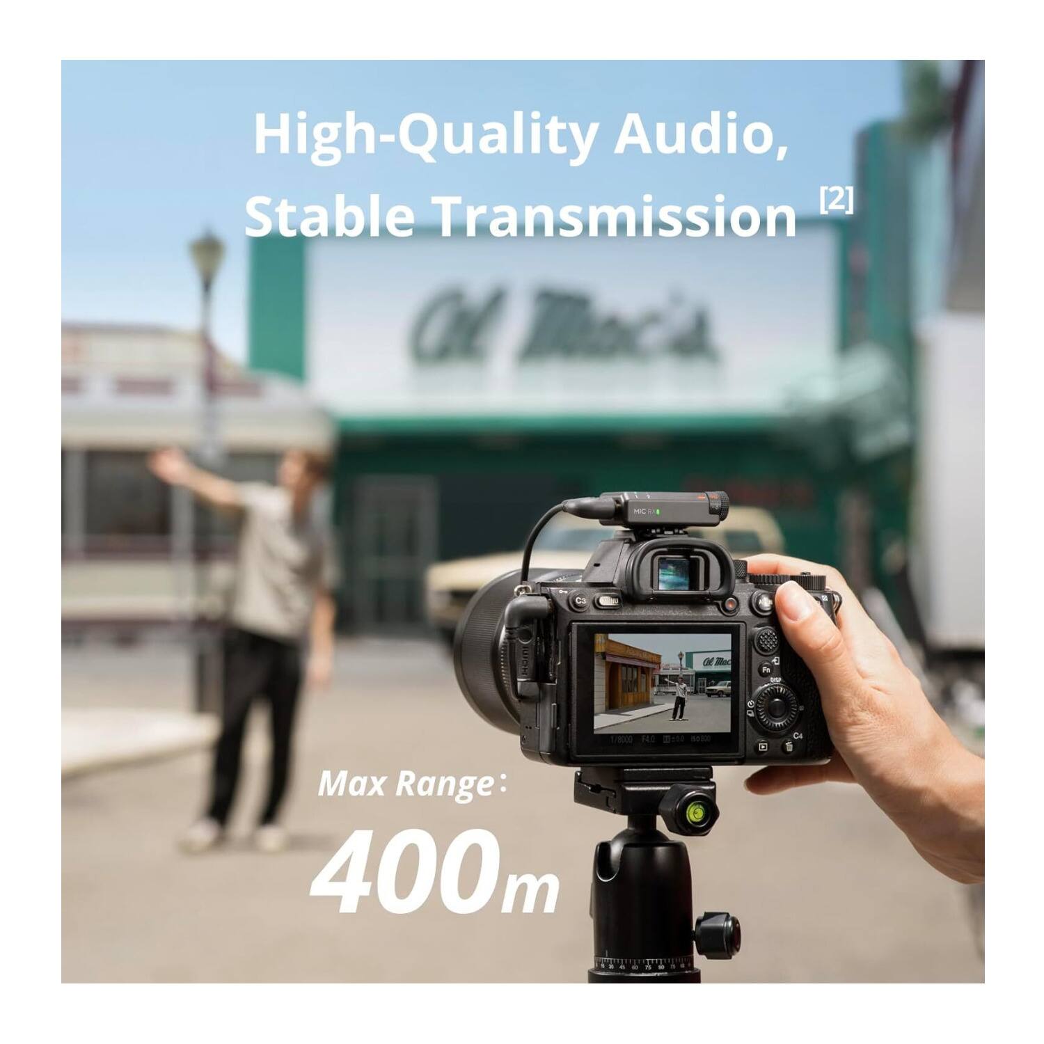 High-Quality Audio, Stable Transmission [2]  
Max Range: 400m