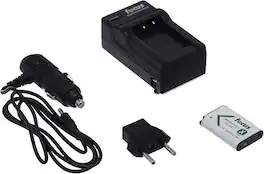 Focus Electronics - Focus Camera Rechargeable Lithium-Ion Battery and Charger Pack for Sony NP-BX1