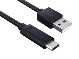Cable Leader - USB 2.0 USB-A to USB-C Charge and Sync Cable, 480Mbps 3A Fast Charging for Phone, Tablet, Laptop - Black