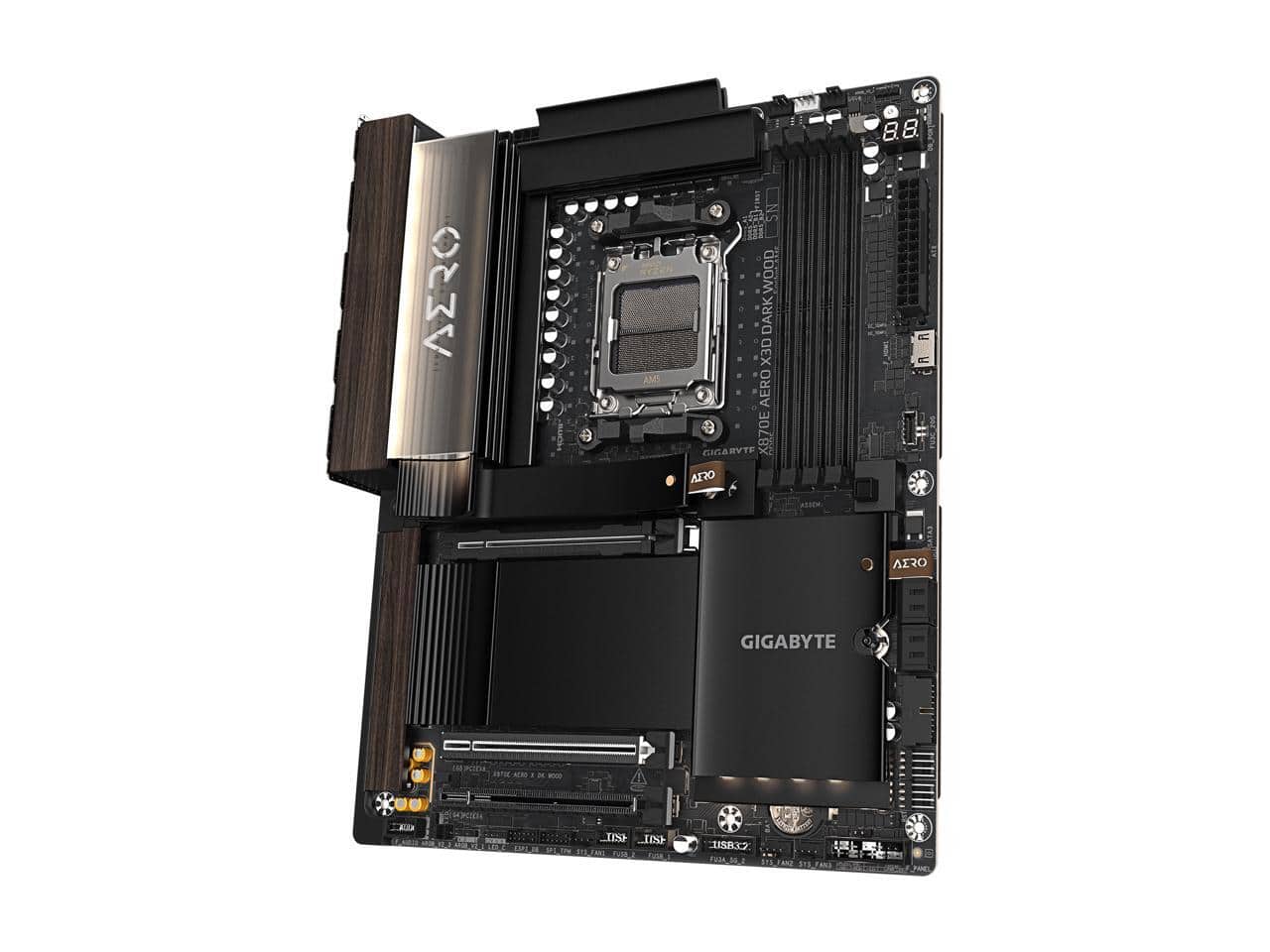 GIGABYTE X870E AERO X3D DARK WOOD Motherboard X870E AERO X DK WOOD