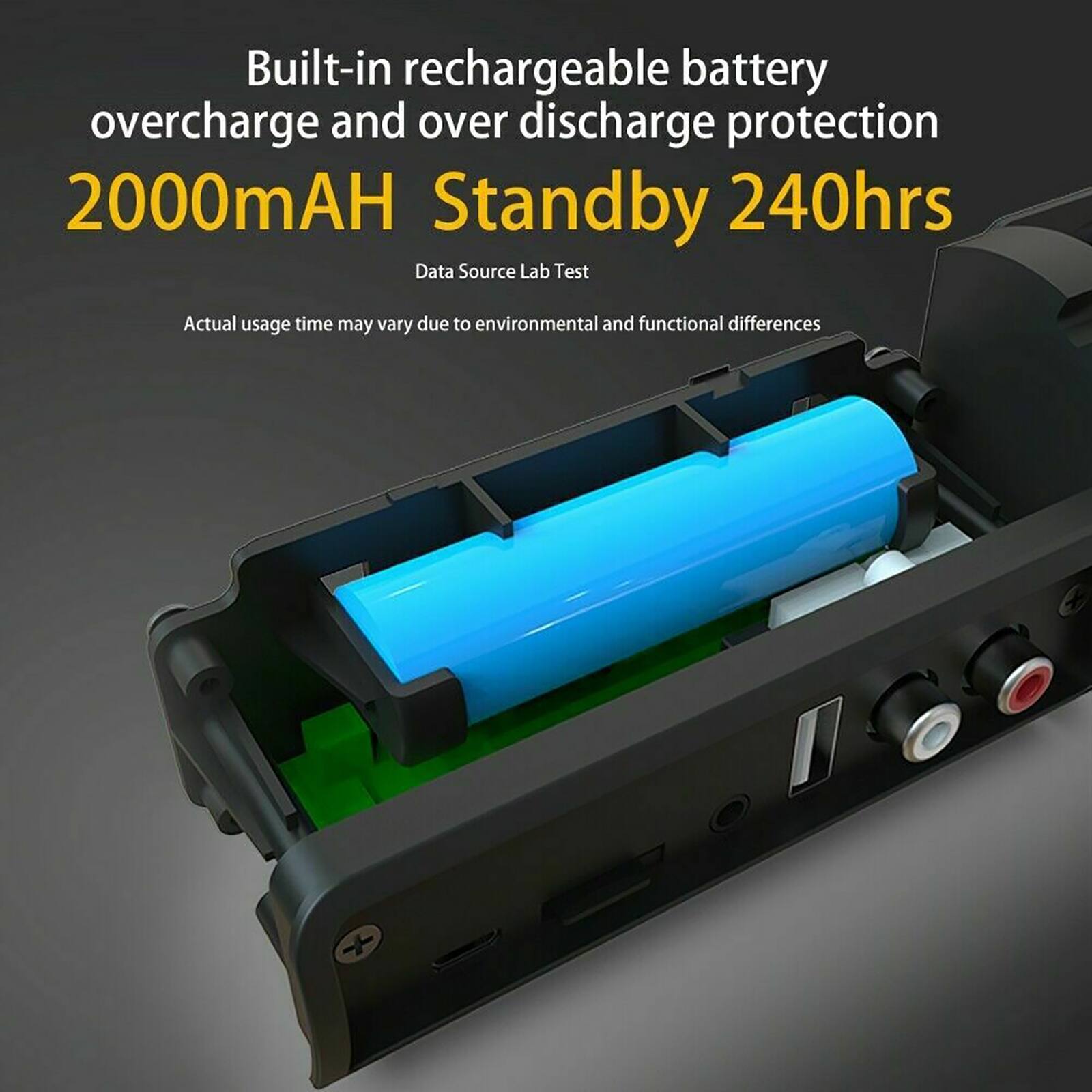 Alt View 8. Topteng - BS-10 2.0 Channel Home Theater Soundbar with Wireless Subwoofer, 3D Surround & TWS Pairing - Black - Black.