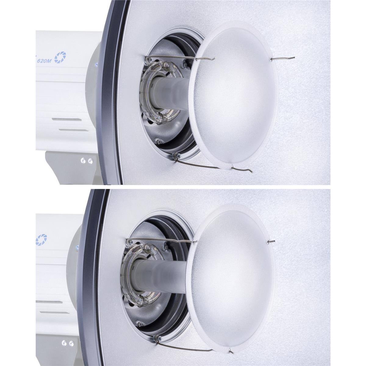 Alt View 4. Glow - Glow 17" White Beauty Dish for Hensel Mount.