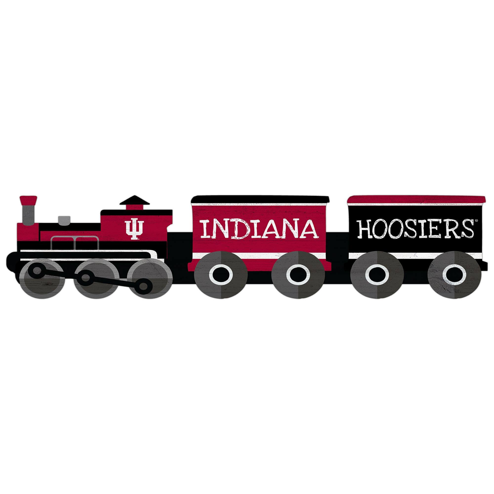 Indiana Hoosiers 6'' x 24'' Train Cutout Sign