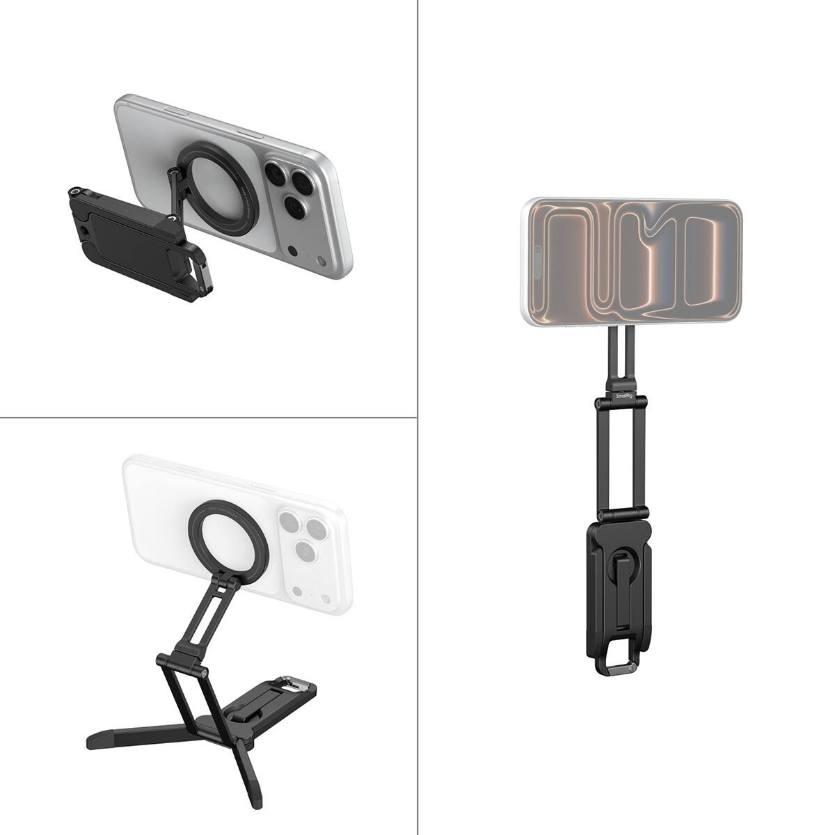 Alt View 2. Smallrig - SmallRig FS-A1 3-in-1 Foldable Magnetic Phone Support.