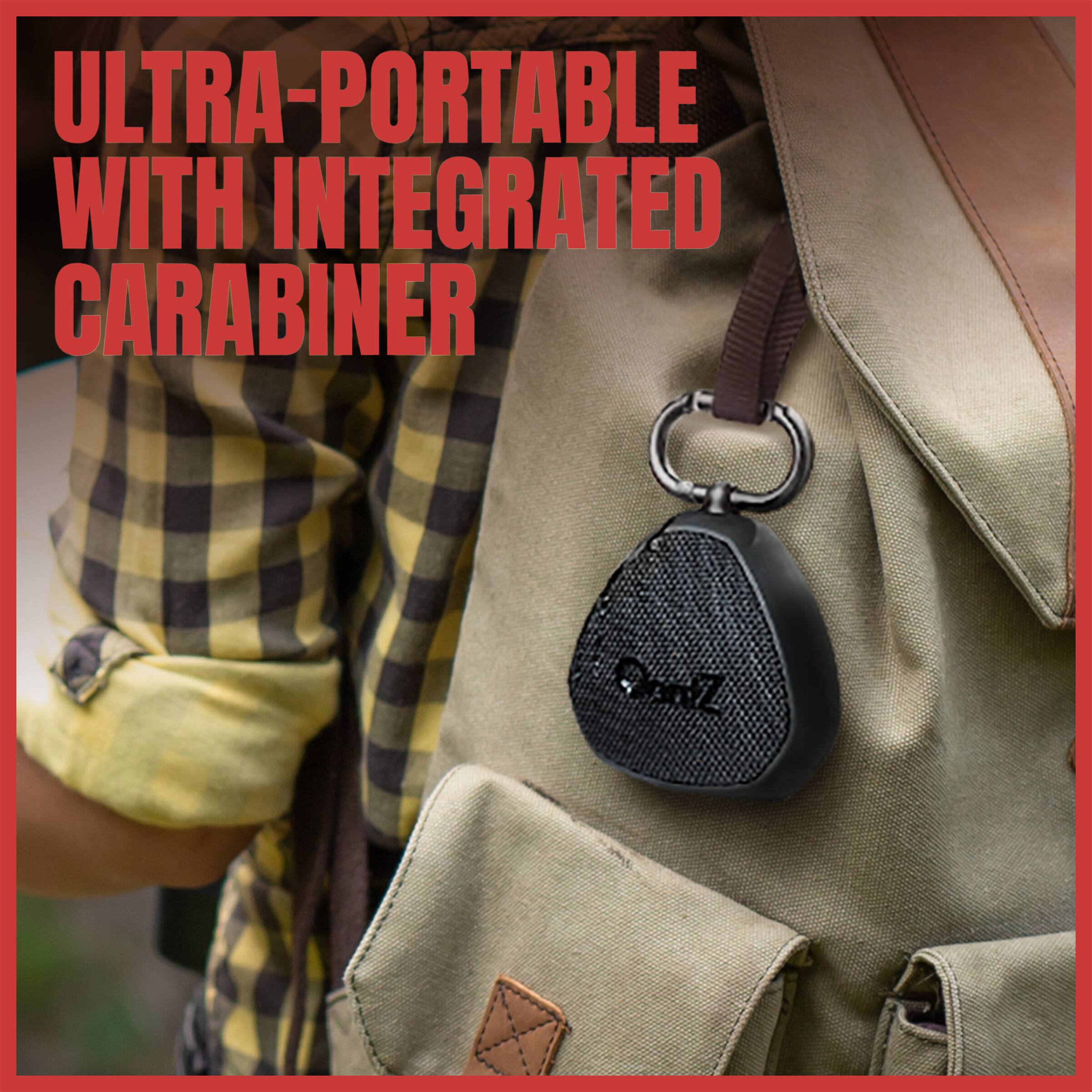 ULTRA-PORTABLE WITH INTEGRATED CARABINER