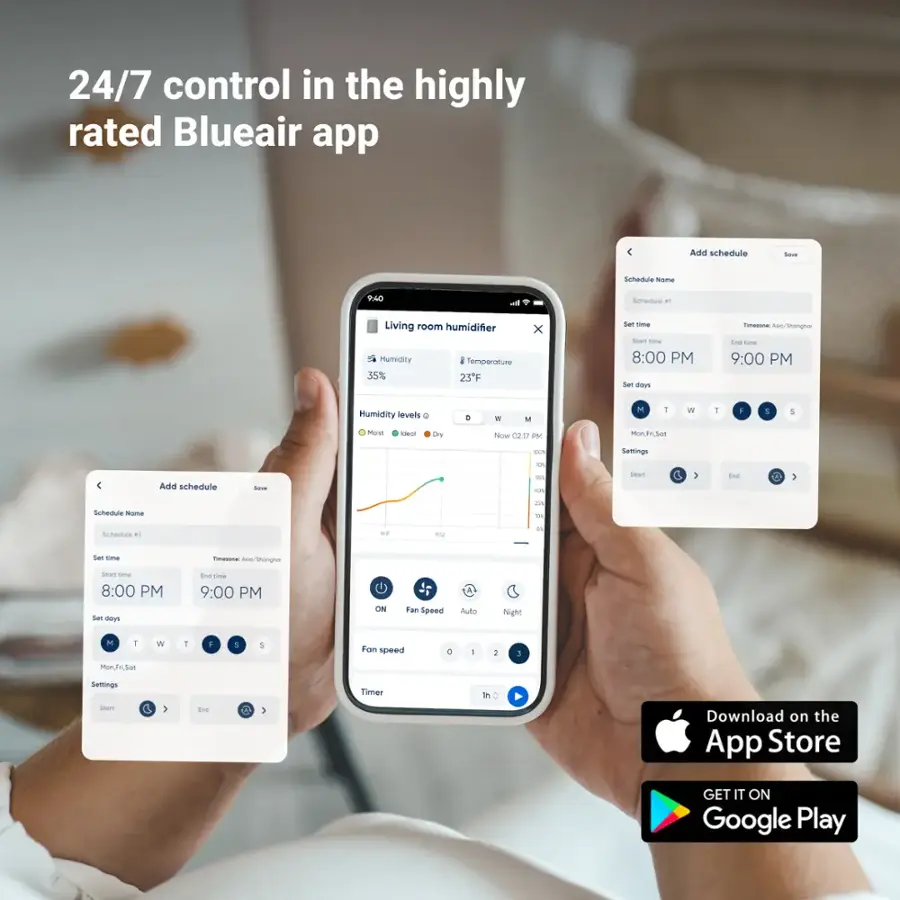 The text on the image is grouped and corrected as follows:

24/7 control in the highly rated Blueair app
Add schedule - Schedule some PAO - Schedule a 10 s PAO - Schedule a 10 s PAO - Schedule a 10 s PAO - Schedule a 10 s PAO - Schedule a 10 s PAO - Schedule a 10 s PAO - Schedule a 10 s PAO - Schedule a 10 s PAO - Schedule a 10 s PAO - Schedule a 10 s PAO - Schedule a 10 s PAO - Schedule a 10 s PAO - Schedule a 10 s PAO - Schedule a 10 s PAO - Schedule a 10 s PAO - Schedule a 10 s PAO - Schedule a 10 s PAO - Schedule a 10 s PAO - Schedule a 10 s PAO - Schedule a 10 s PAO - Schedule a 10 s PAO - Schedule a 10 s PAO - Schedule a 10 s PAO - Schedule a 10 s PAO - Schedule a 10 s PAO - Schedule a 10 s PAO - Schedule a 10 s PAO - Schedule a 10 s PAO - Schedule a 10 s PAO - Schedule a 10 s PAO - Schedule a 10 s PAO - Schedule a 10 s PAO - Schedule a 10 s PAO - Schedule a 10 s PAO - Schedule a 10 s PAO - Schedule a 10 s PAO - Schedule a 10 s PAO - Schedule a 10 s PAO - Schedule a 10 s PAO - Schedule a 10 s PAO - Schedule a 10 s PAO - Schedule a 10 s PAO - Schedule a 10 s PAO - Schedule a 10 s PAO - Schedule a 10 s PAO - Schedule a 10 s PAO - Schedule a 10 s PAO - Schedule a 1