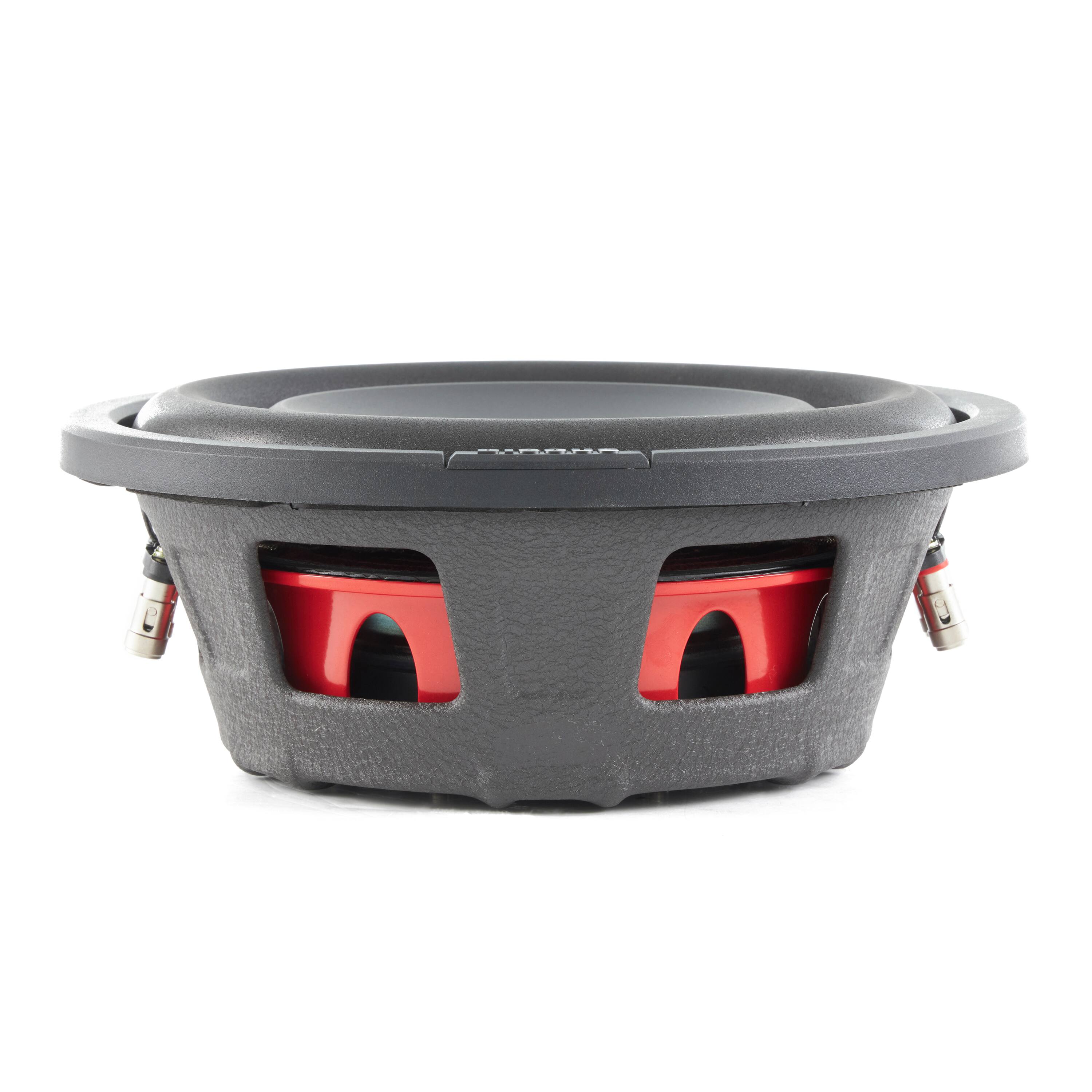 Alt View 4. MB Quart - MB Quart DS1-204 400 Watt 8 Inch Shallow DVC 4 Ohm Car Subwoofer Speaker Pair - Black.