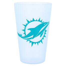 WinCraft - Miami Dolphins 16oz. Icicle Silicone Pint Glass - Multicolor