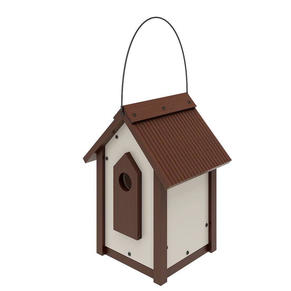Alt View 1. New Age Pet - ECOFLEX Feathered Friends A-Frame Retreat Bird Feeder - Large - RHBAF44-09L.