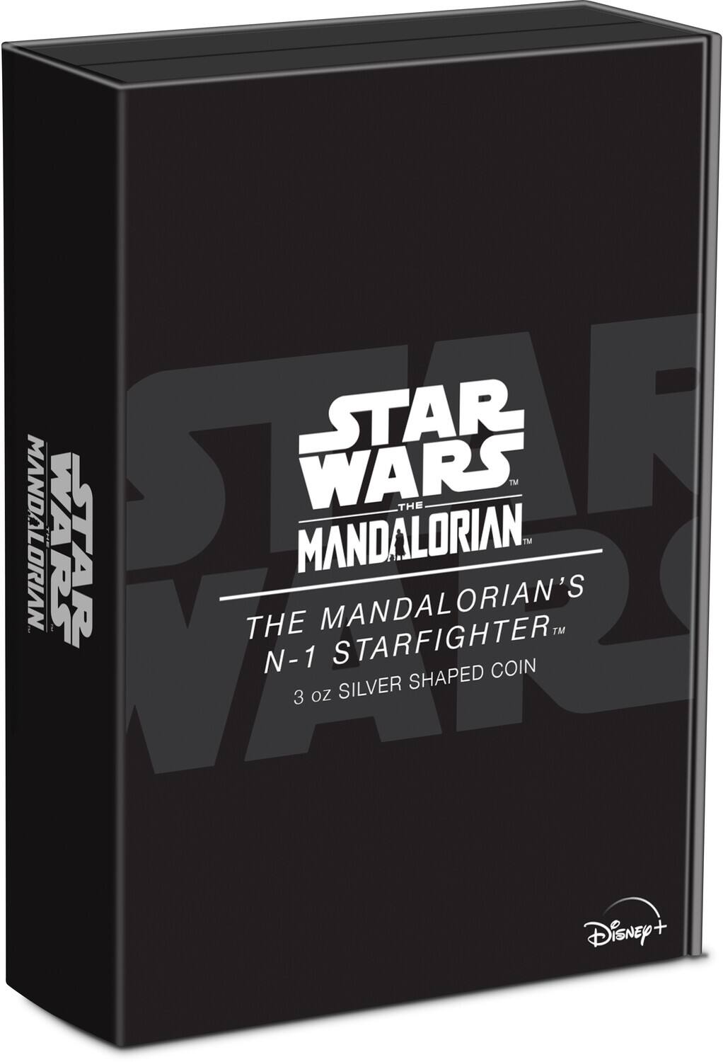 Star Wars: The Mandalorian  
The Mandalorian's N-1 Starfighter™  
3 oz Silver Shaped Coin  
Disney+