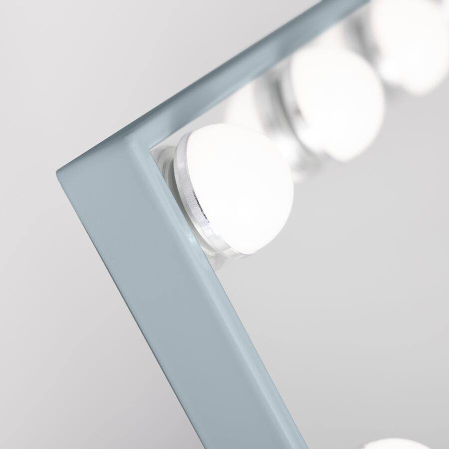 Alt View 4. Zadro - Zadro Hollywood Makeup Mirror - 18" x 21" - 15 LED Light Bulbs with Dimmable Brightness - White.