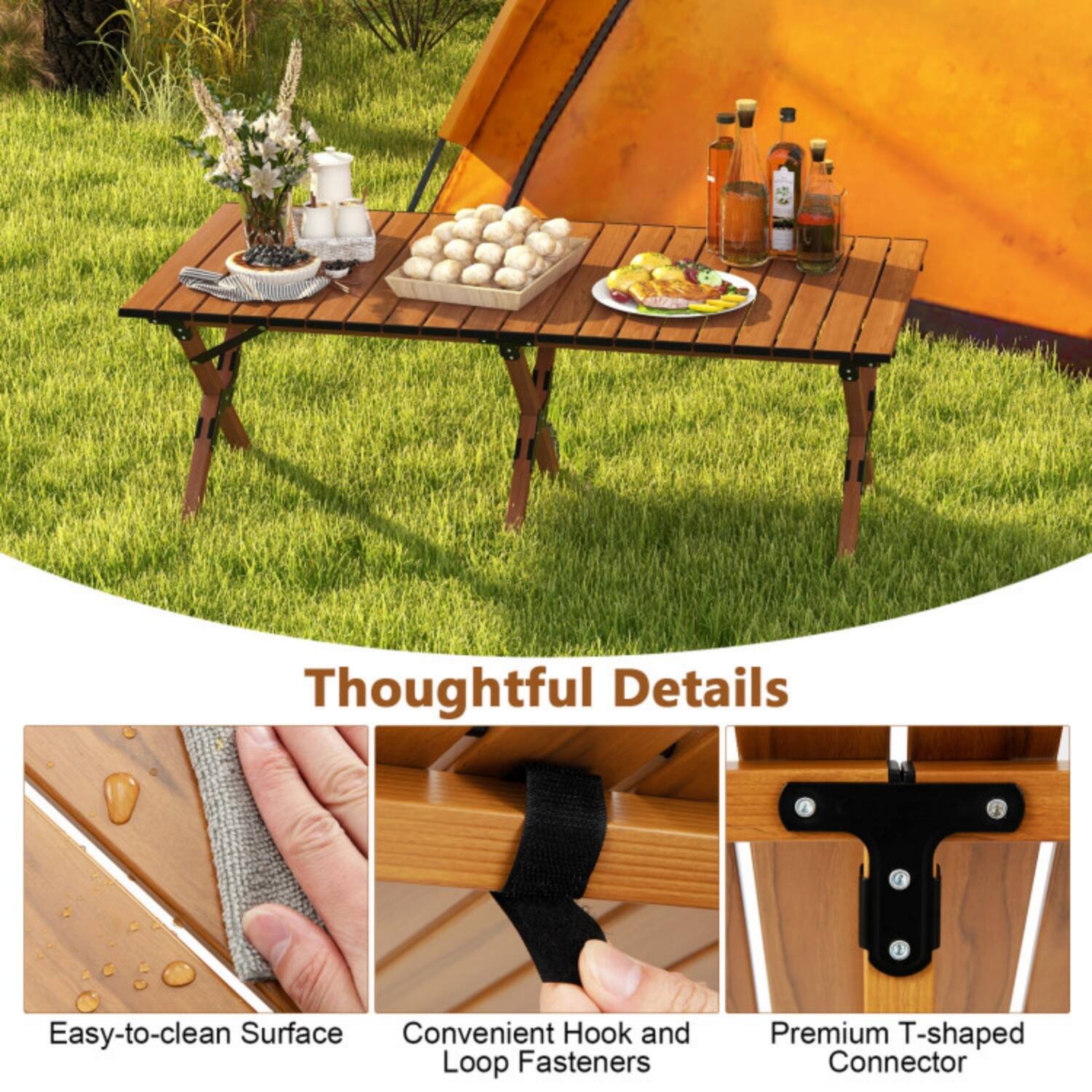 Thoughtful Details

- Easy-to-clean Surface
- Convenient Hook and Loop Fasteners
- Premium T-shaped Connector