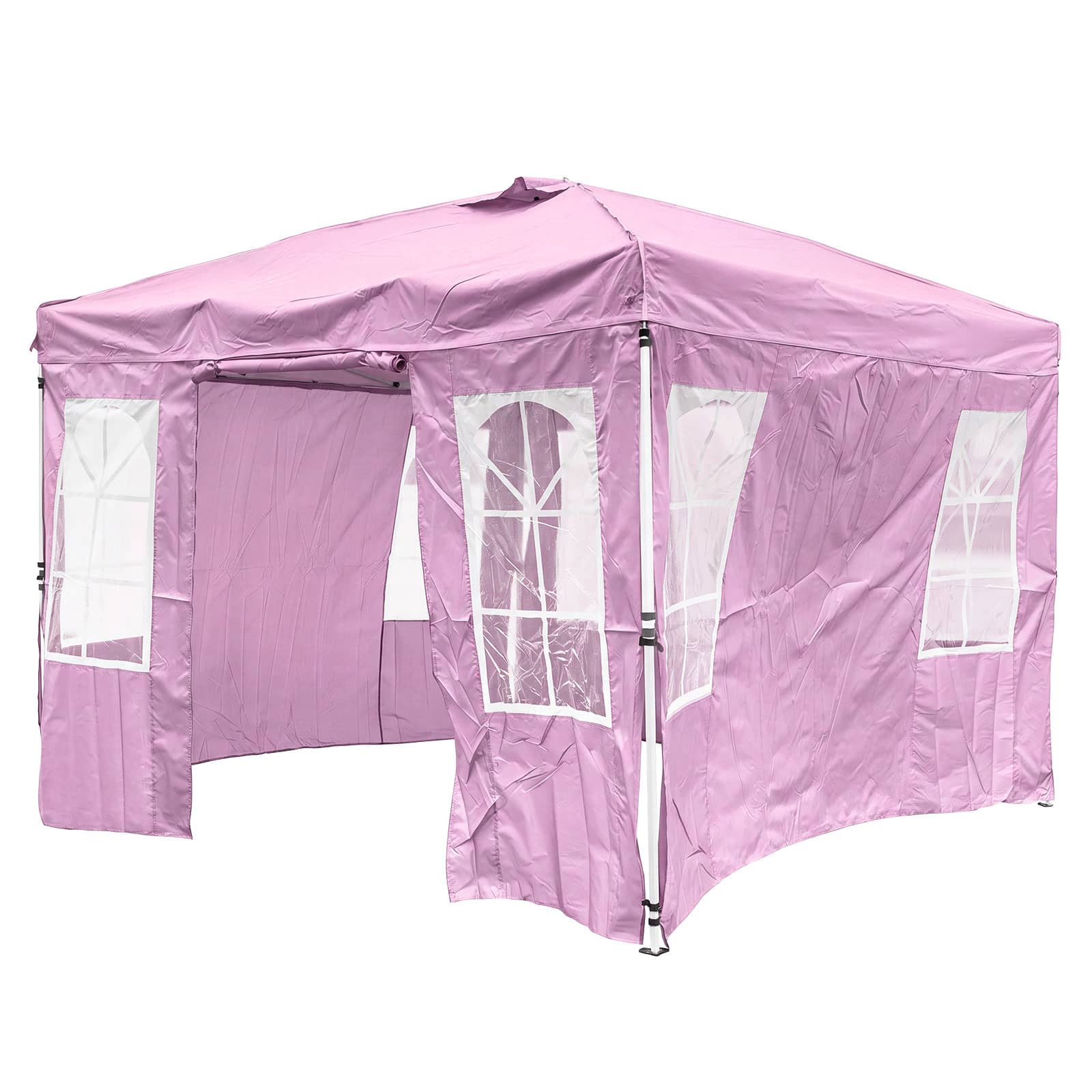 Costway - 10x10 FT Pop Up Canopy Tent with 4 Sidewalls, Adjustable Height, Reflective Strips - Pink price history on PriceWatchPro