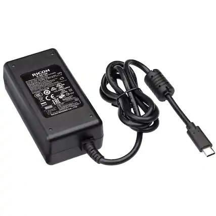RICOH D-AC166 CPD63ET-A129 18-4040
VEGAN LPS
AC ADAPTER
UL LISTED
SUPPLY LEVEL
EFFICIENCY 10 E225703
CCC CE EAC ROHS
RICOH IMAGING CO., LTD.